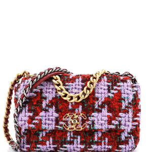 Chanel Medium 19 Flap Bag Quilted Tweed